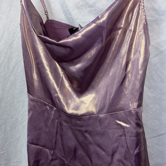 Purple iridescent spaghetti strap slip dress, Urban Outfitters. - Picture 5 of 8